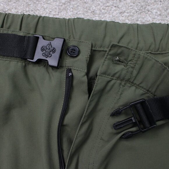 Boy Scouts Of America Cargo Pants Mens 3XL Green Switchback Covertibile Belted - Picture 12 of 15